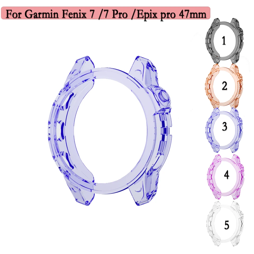 GMUJIAO Cover per Garmin Epix PRO 47mm/Garmin Fenix 7 PRO/Fenix 7,Custodia in Morbido Silicone di Gel AntiGraffio in TPU,Anti-Graffio Protettiva Case con 2 Pellicola Protettiva-Nero