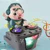 Cartoon DJ Rock Pig Electric Toys with Music and Light Children's Dancing Rock DJ  Dolls Disc Music Toys for Baby Kids Birthday 1
