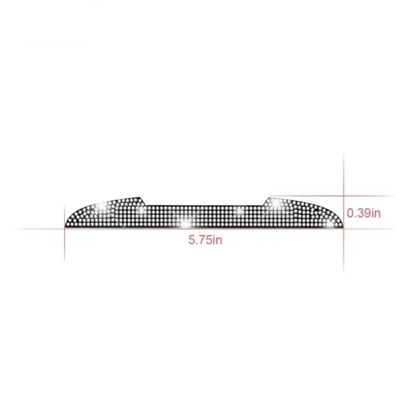 Bling Diamond Car Anti-Collision Strip Rearview Mirror Car Door Handle Prevent Decoration Rhinestone Scratch Resistant Strip