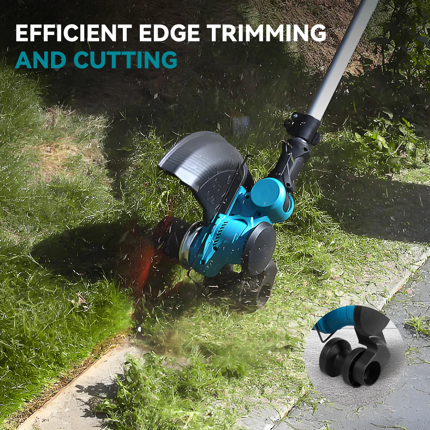 YOFIDRA 3-in-1 Cordless Electric Lawn Mower – 12000RPM Grass Trimmer & Weed Cutter | Cheap Garden Tools for Makita 18V Battery 9 S5ca8c265083f426facf024f19debd573e