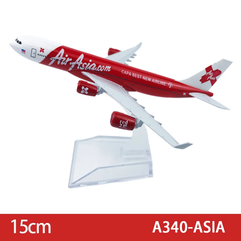 15CM 6인치 다이캐스트 합금 항공 A340 아시아 루프트한자 항공 컬렉션 친구 어린이 선물