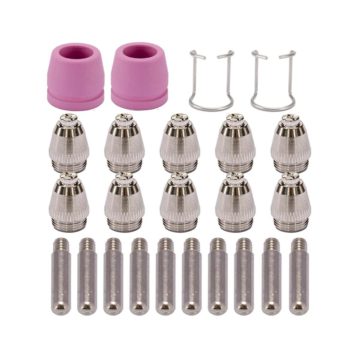 

24PCS SG-55 -60 WSD-60 Plasma Cutter Cutting Torch Tip Nozzles Consumables Kit
