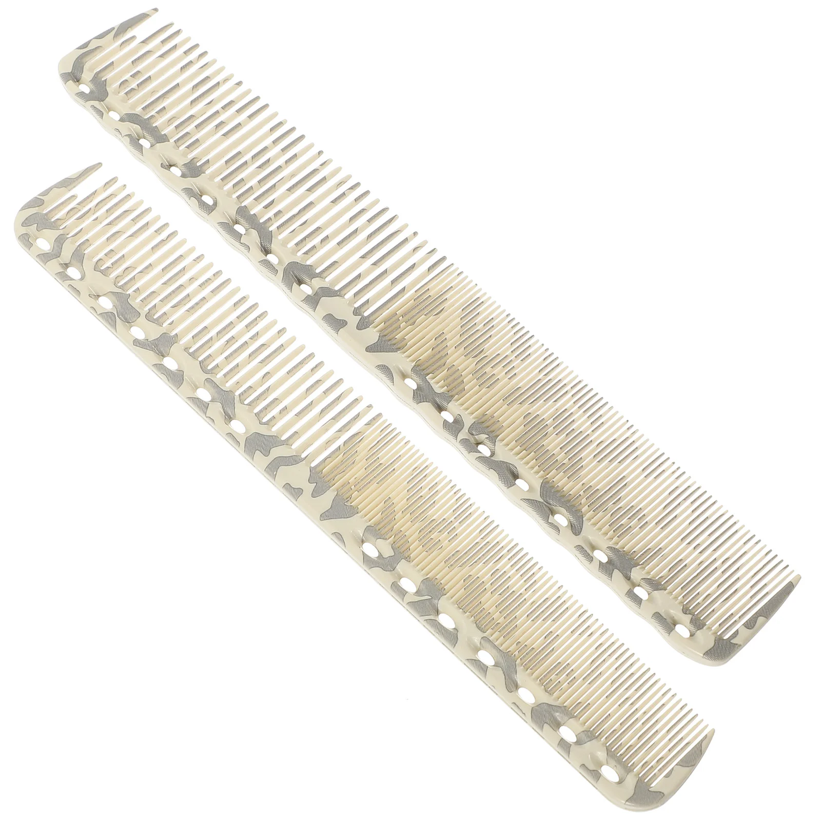 

2 Pcs Anti-static Hair Comb Men and Women Scalp Abs Precision Combs for Braiding