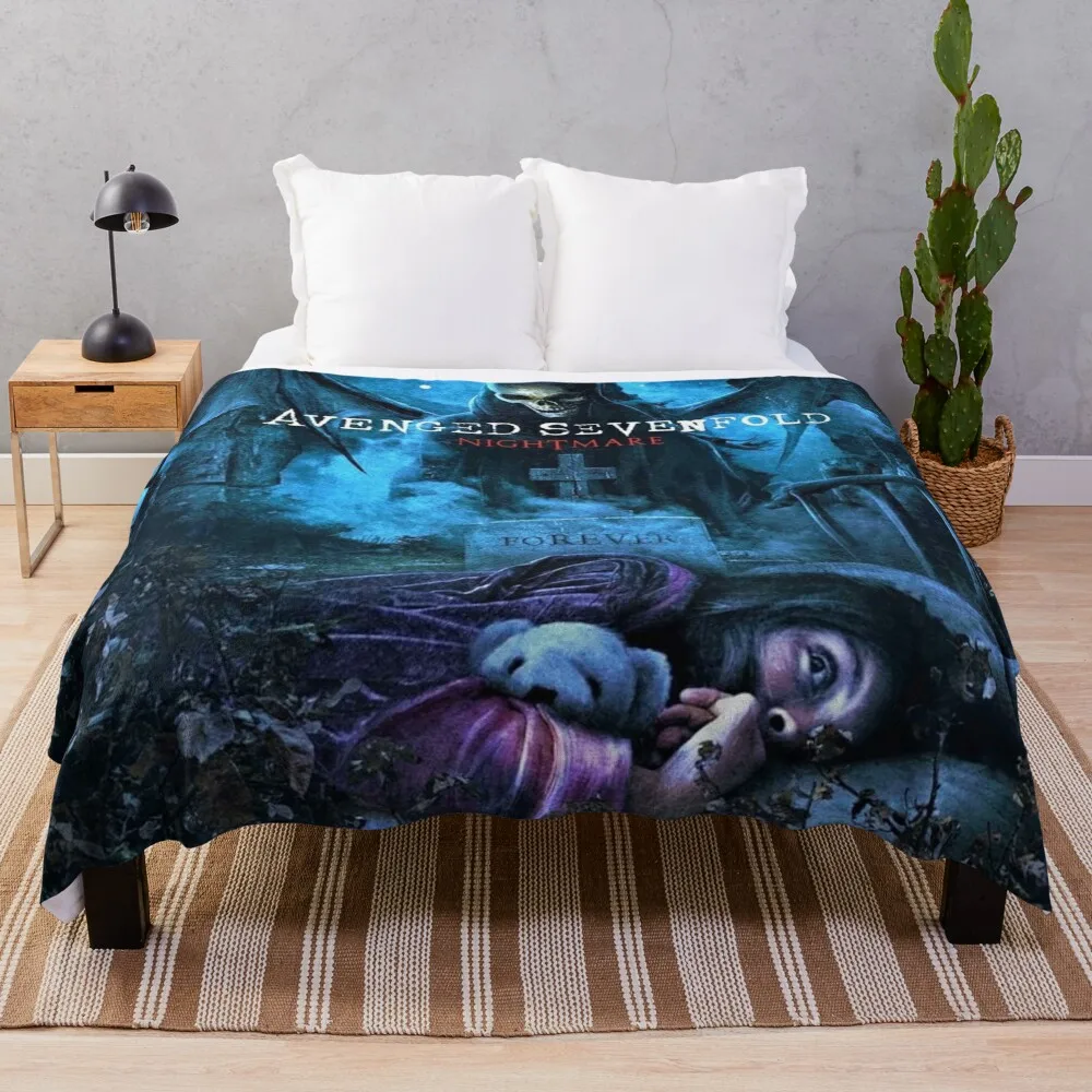 

Nightmare Throw Blanket Personalized Gift Vintage Blanket Softest Blanket Multi-Purpose
