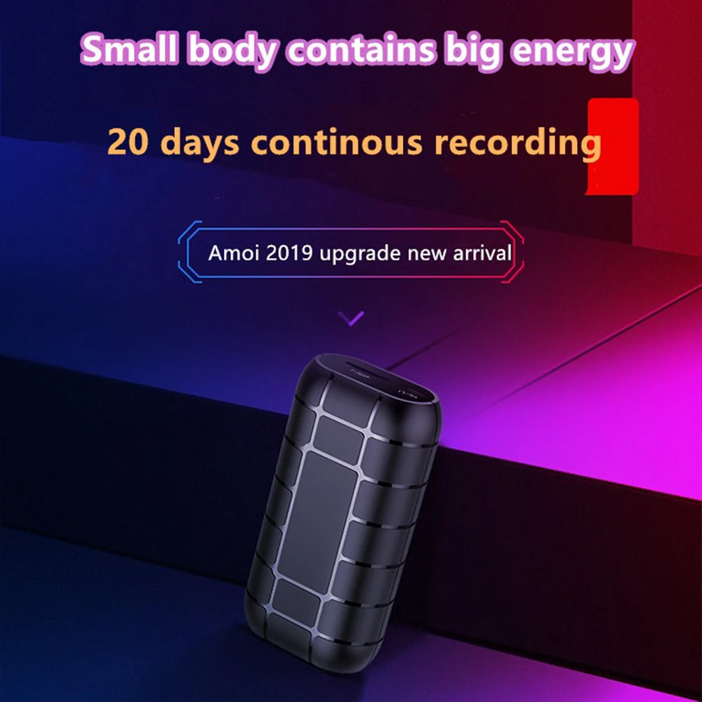Voice Recorder Mini Digital 20 Days 500 Hours Dictaphone Pen Multi-function Voice Activated HD Noise Reduction
