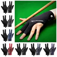 Unisex Left Hand Billiards Gloves Left Hand Wear-resistant Billiard Training Gloves Breathable Three Finger Three Cut Gloves