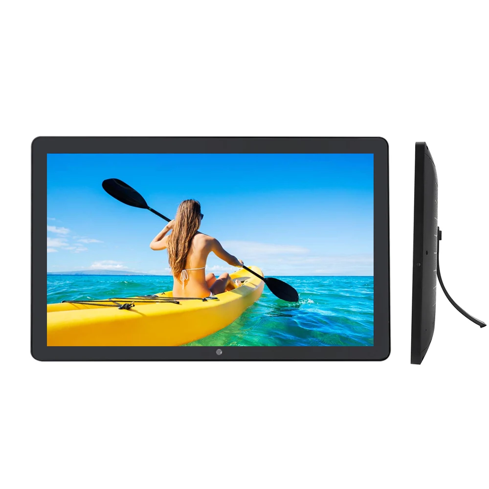 

Meeting room touch screen small advertising video player Led Displays Board 22 Inch Digital Signage Laptop Screen