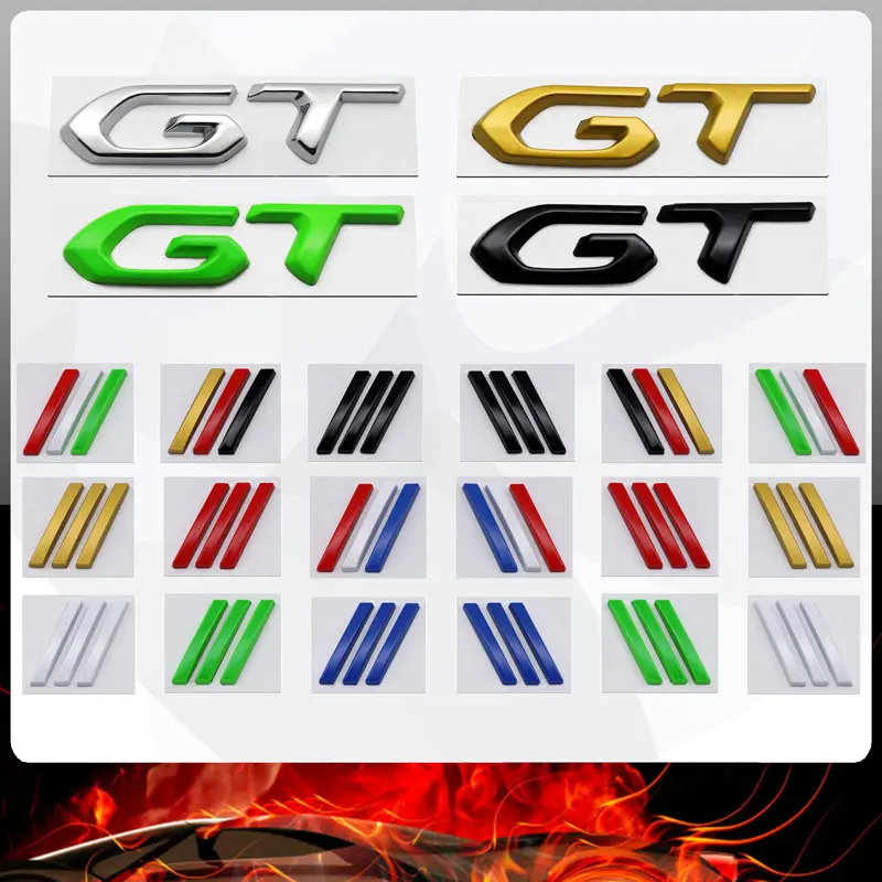 3D Metal Car Sticker Body Side Fender Badge Trunk Logo Decal Per Peugeot 206 207 208 307 308 407 508 2008 3008 4008 Gt Rcz