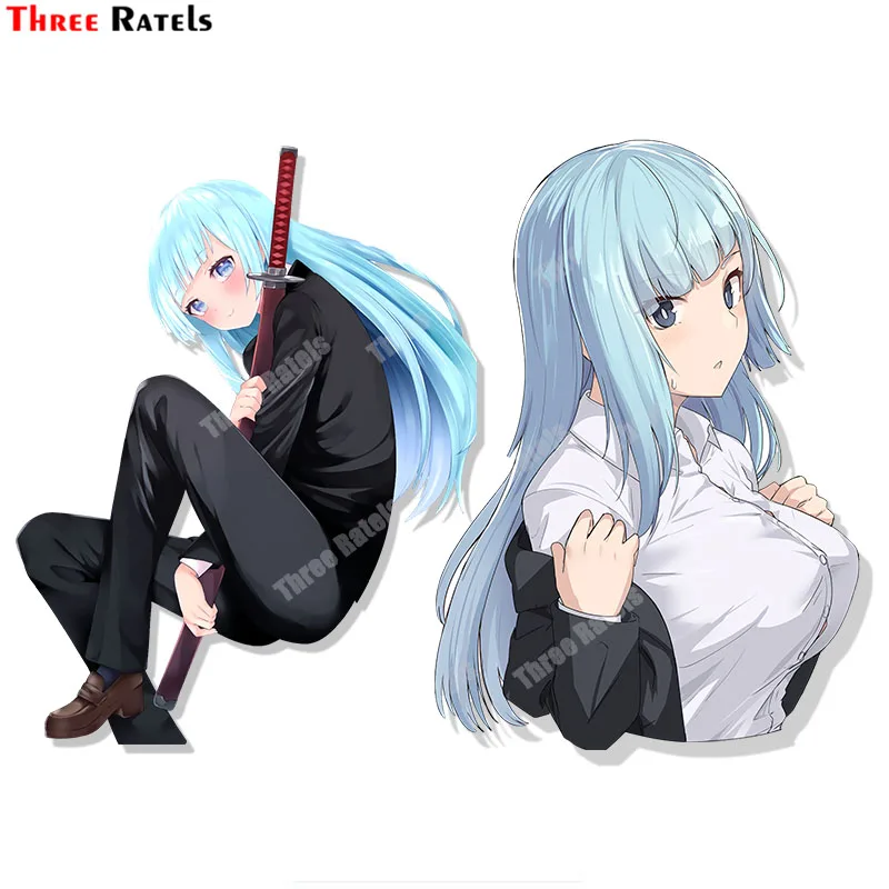 

Водонепроницаемые Мультяшные граффити Three Ratels A975 Miwa Kasumi iuютсу Kaisen для скейтборда путешествий чемоданов телефонов ноутбуков