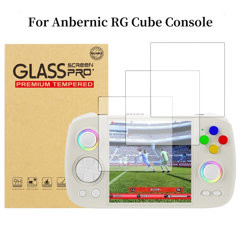 For Anbernic RG Cube Screen Protective Film 9H Hardness HD Anti-Fingerprint for Anbernic RG Cube Retro Console Game Accessories