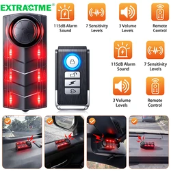 High - Decibel Rechargeable Car Vibration Alarm System with Remote Control (1 Set Alarm)