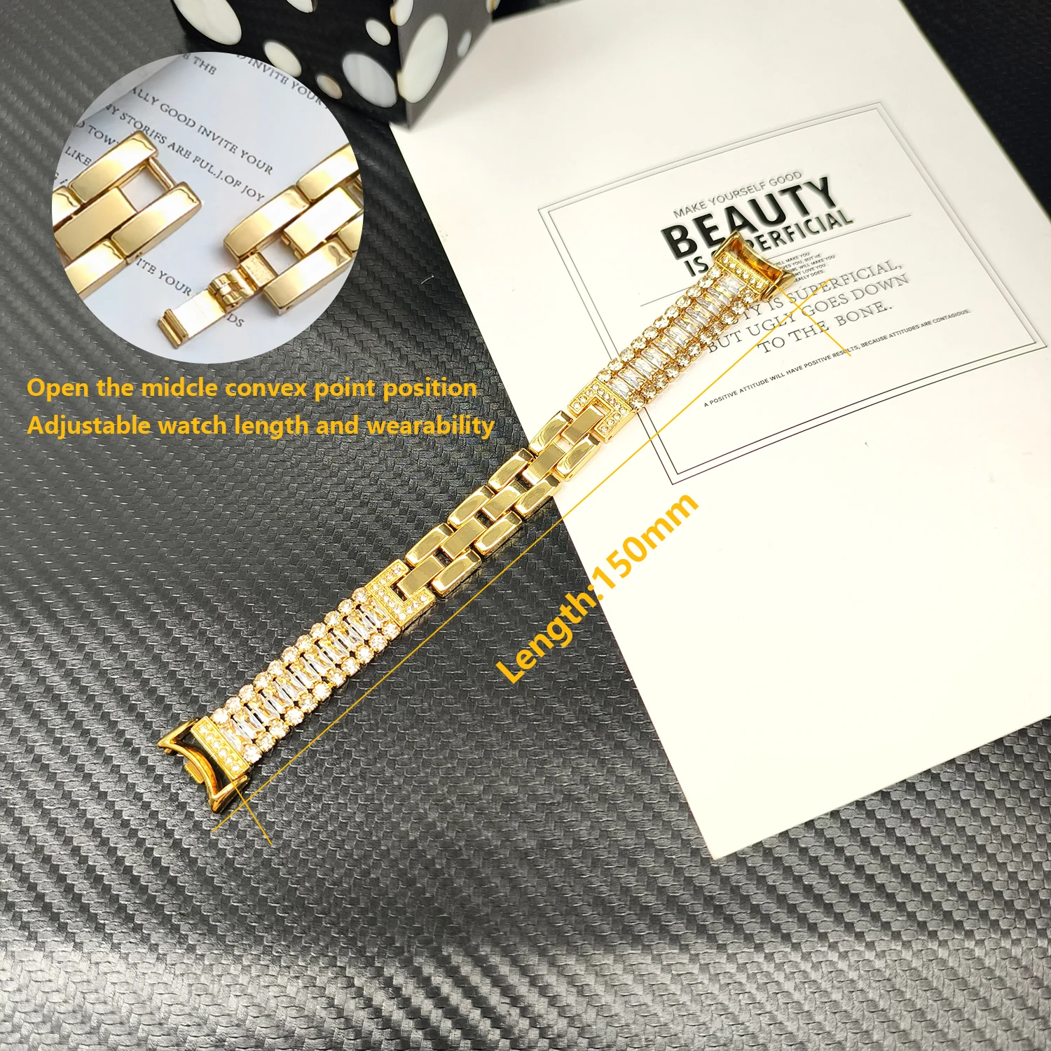 Luxury Shining Metal Strap