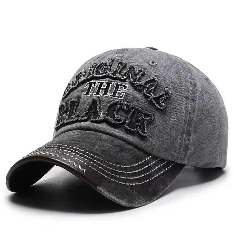 Hat Men's  Washed  Denim Cap Korean Version Outdoor Sunscreen  Casual Versatile Street Spring and Autumn Shade Baseball Cap 3