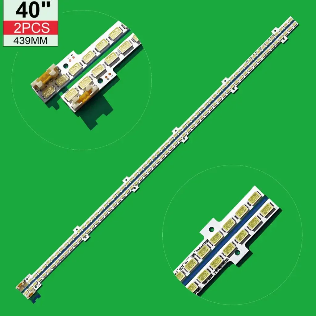 

2piece/lot UA40D5000PR LTJ400HM03-H LED strip BN64-01639A 2011SVS40-FHD-5K6K-Right LEFT 2011SVS40 56K H1 1CH PV 440mm 62LED