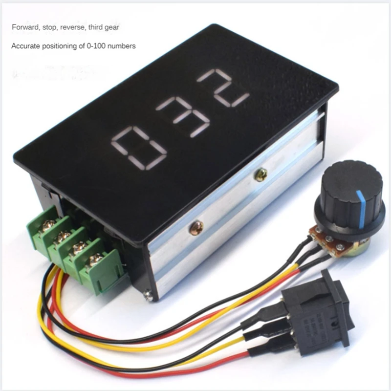 DC 6-60V 12V 24V 36V 48V 20A DC Motor Speed Controller Digital Display Motor Speed Controller
