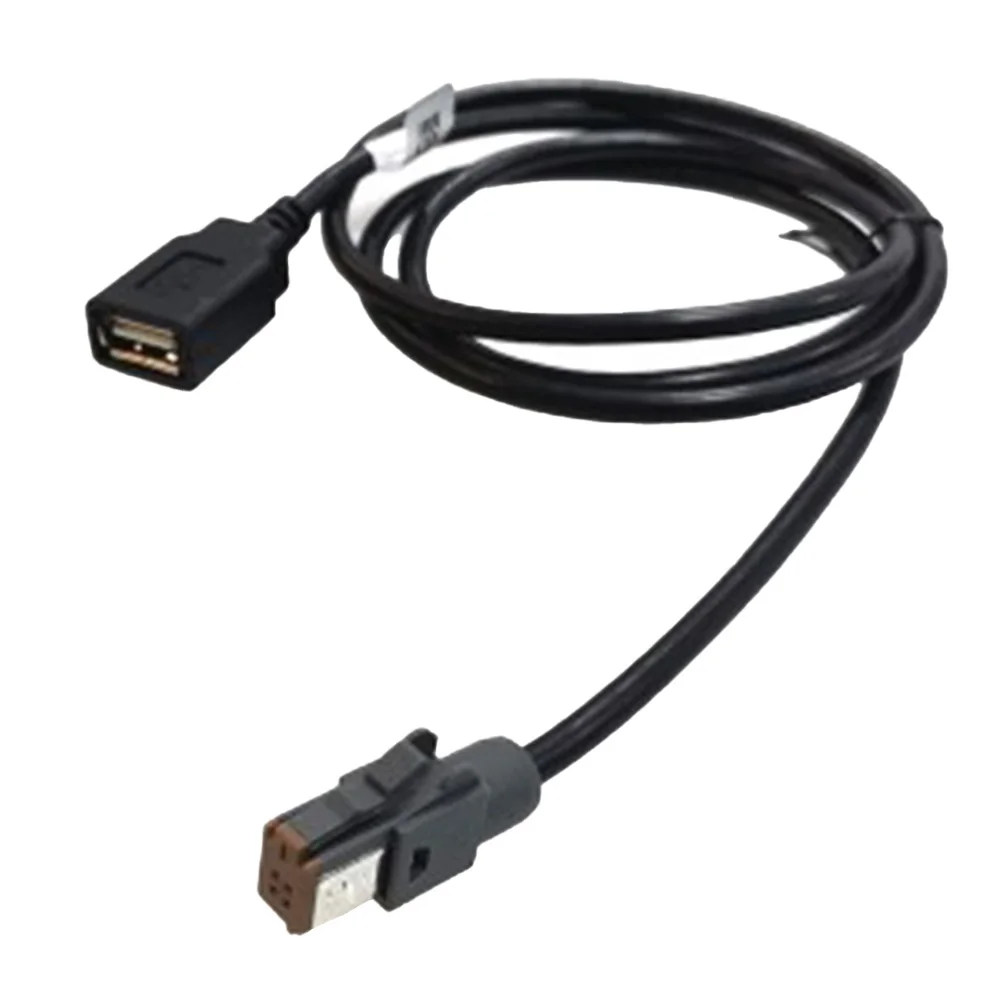 

Conector Wire USB Adapter Cable Audio Input Black Media Data Parts Replacement Vehicle 100cm Length Accessories