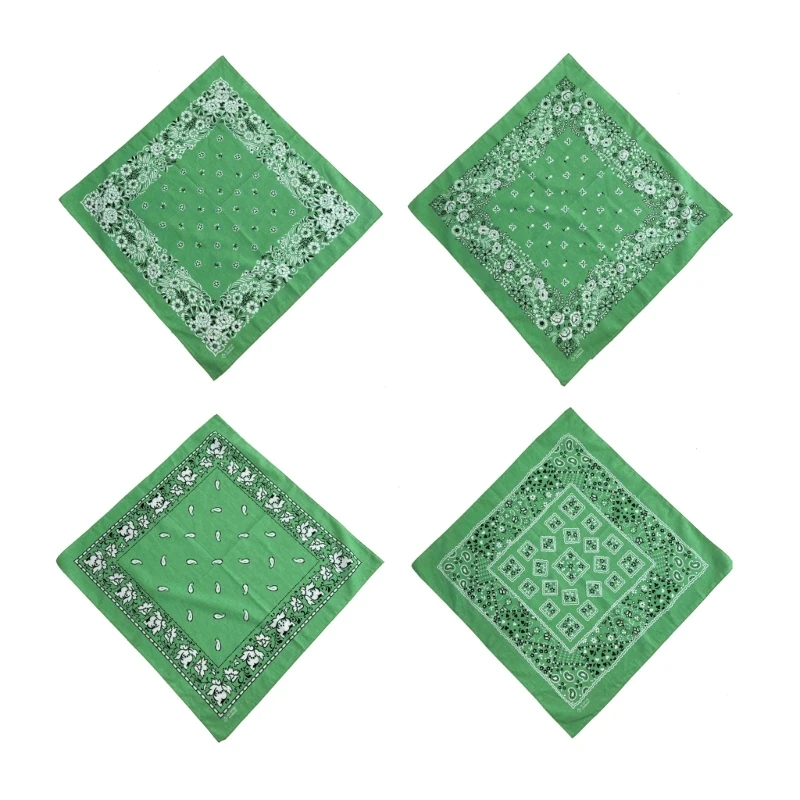 

Легкая квадратная повязка на голову в стиле хип-хоп в стиле панк для девочек, регулируемый платок для фотосессии, Прямая