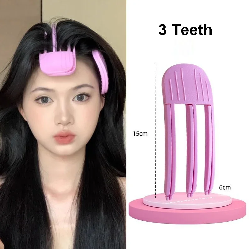 Lot de 2 pinces à cheveux bouclées et duveteuses pour frange et racines, pour un volume maximal. Pinces à cheveux fixes et tendance._voghion.com