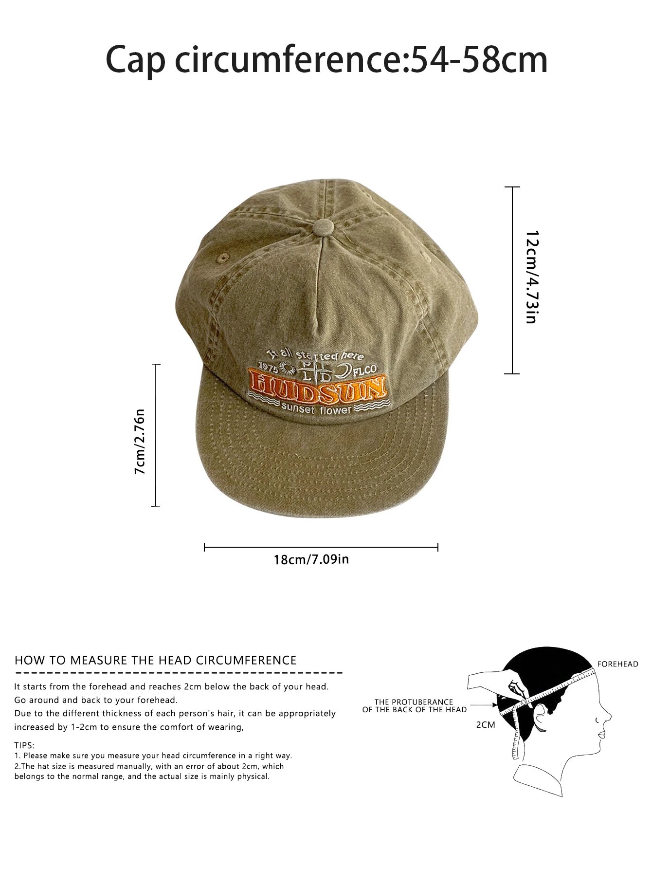 Brim Average Baseball Hat Size Soft Top Flat Brim Fashionable