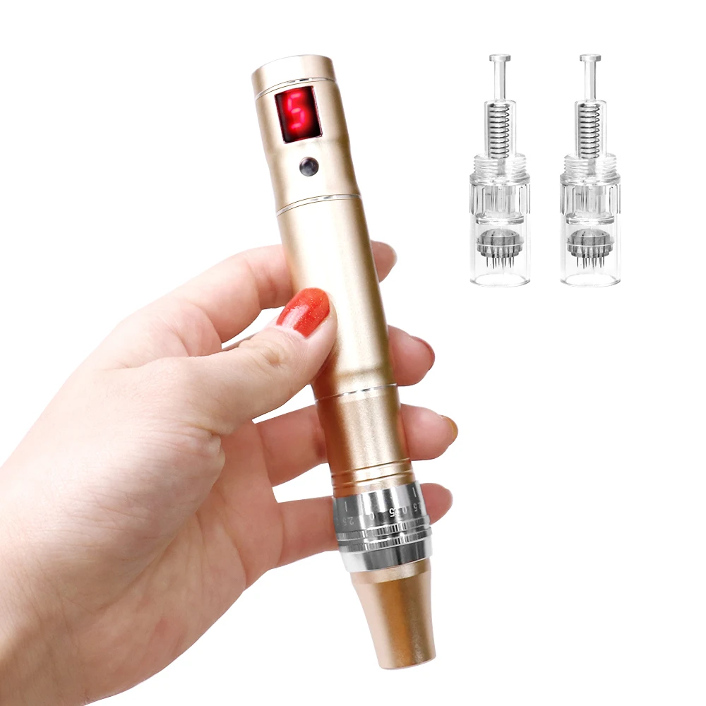 Professioneller kabelloser automatischer Derma-Stift für Gesicht und Körper, Multifunktions-Hautpflege-Werkzeugset, Schraube Dr. Pen Beauty Tool – Detail 10