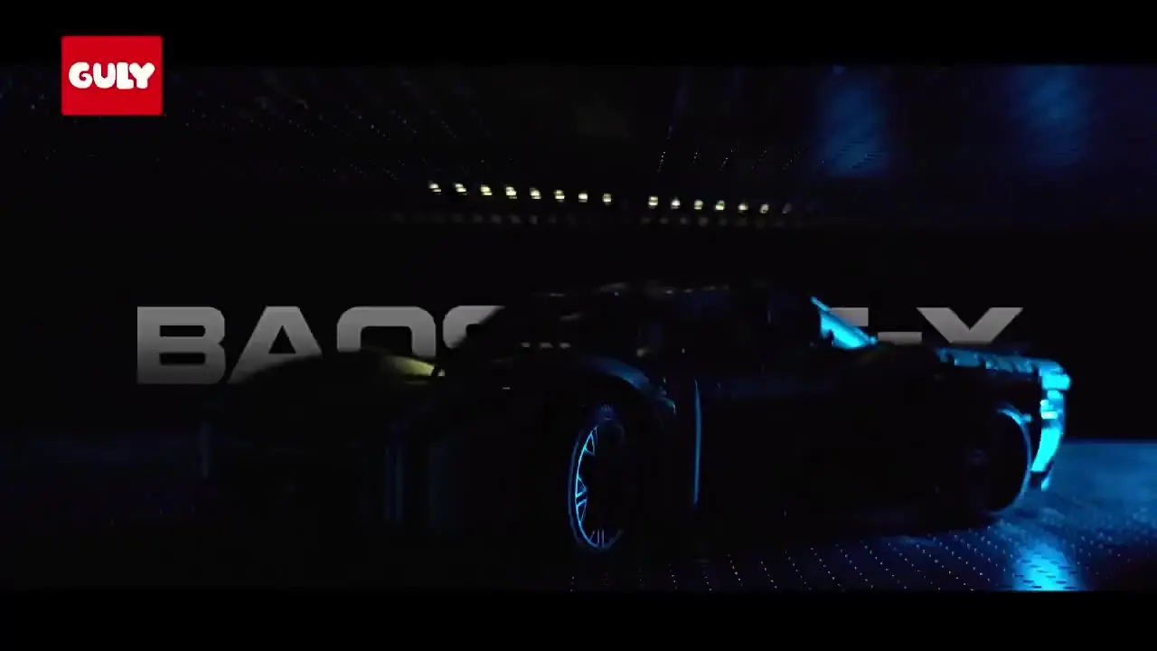 GULY 10626 MOC The Black X Спортивный автомобиль Строительные кирпичи Технический блок в