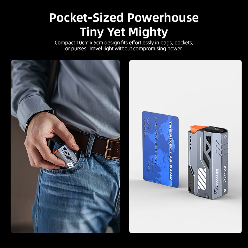 Vyvylabs Power Bank 20000mAh Detachable Battery Fast Charging Portable External Battery Powerbank Charger for iPhone/Tablet ﻿ 5