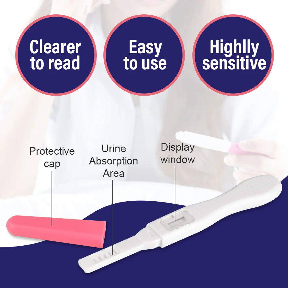 Pregnancy Test Ovulation & Pregnancy Test Strips Combo Kit 10 LH + 2hCG Accurate & Easy to Read 5mm Sticks Pregnancy Tests Early Detection