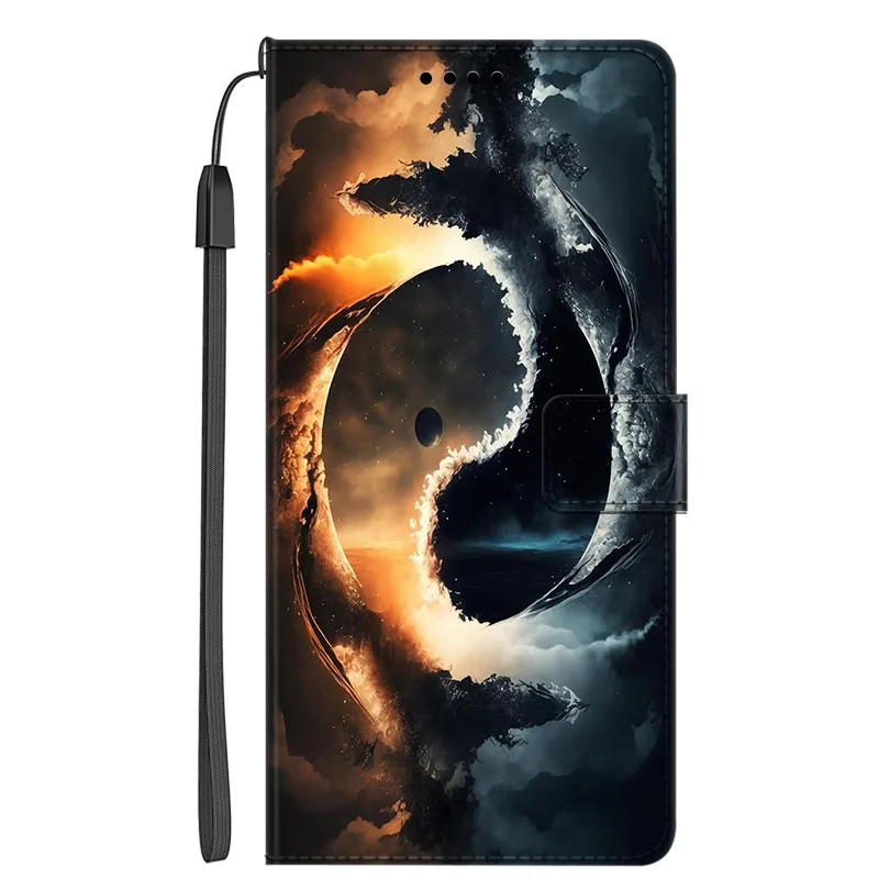 Magnetic Leather Flip Wallet Phone Case - Premium Book Cover Design