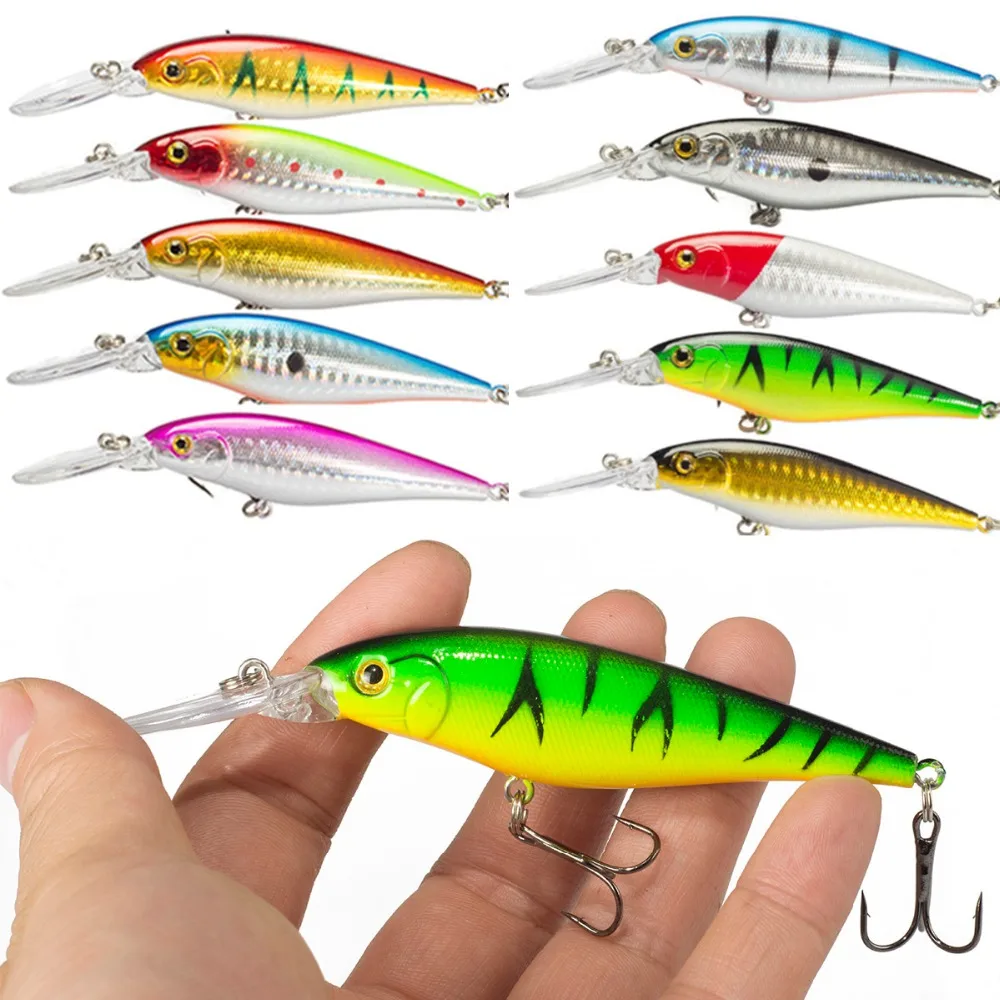 Fishing Lure 1pcs Pike Bait Minnow 11cm 10.5g Jerkbait Deep Swim Wobblers Crankbait