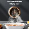 Portable Range Hood Low Noise Kitchen Exhaust Fan Height Angle Adjustment Mini Cooker Hood for Indoor BBQ Hot Pot 2