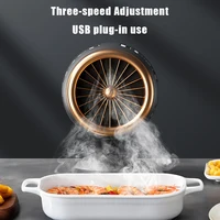 Portable Range Hood Low Noise Kitchen Exhaust Fan Height Angle Adjustment Mini Cooker Hood for Indoor BBQ Hot Pot 2