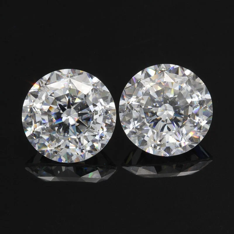 Round Special Cutting, Hundred-Sided Cutting of Moissanite Loose Diamonds, Good Cutting, Good Cleaning, Fire Color, Can Pass the Diamond Pen