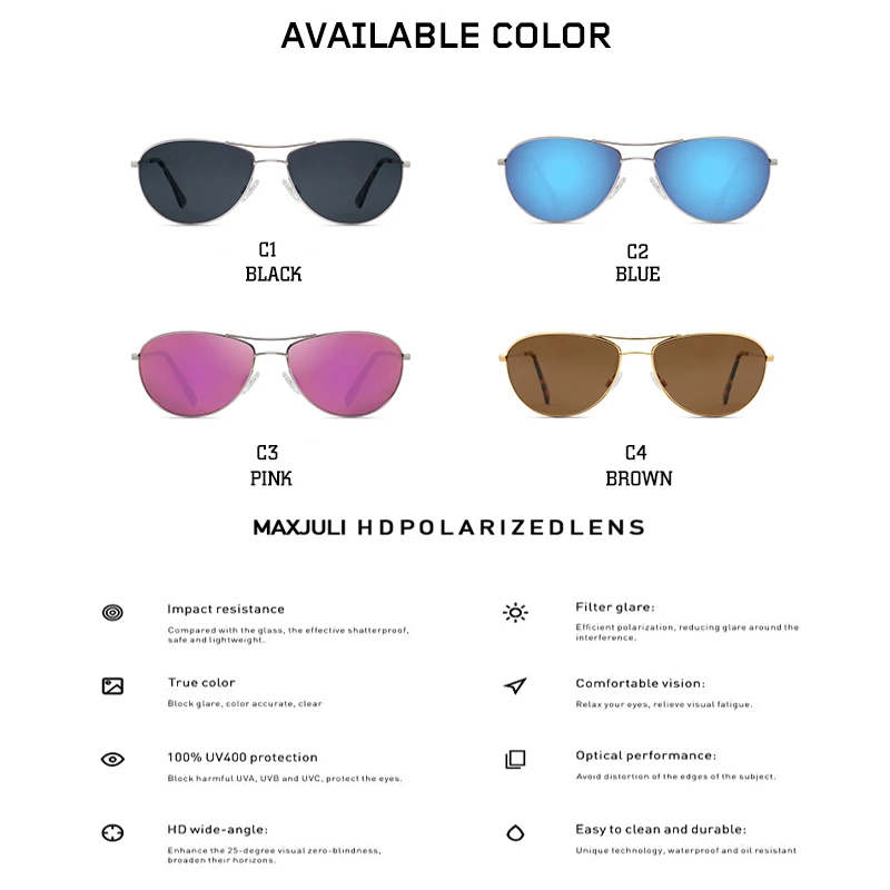 Maxjuli baby sea polarisierte aviator sonnenbrille für kleines bis mittleres gesicht 8017 – Detail 6