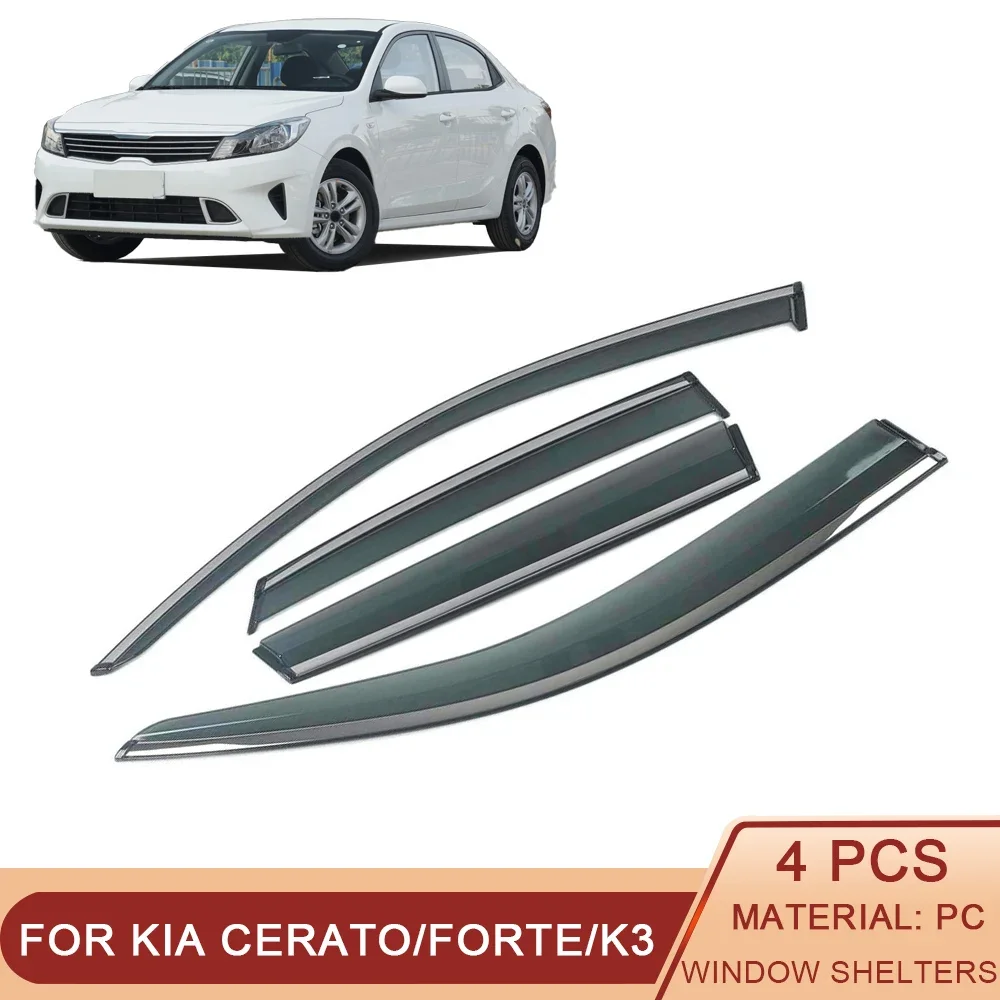 

Для KIA K3 Forte Cerato 2008-2022 Защита от солнца и дождя на окно автомобиля защитный чехол рамка внешние аксессуары