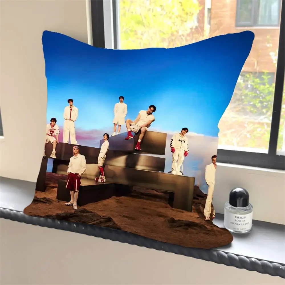 1PC KPOP S-Stray K-Kids Kissenbezug Quadrat Schlafzimmer Sofa Freizeit Komfort Kissen Auto Dekoration – Detail 8