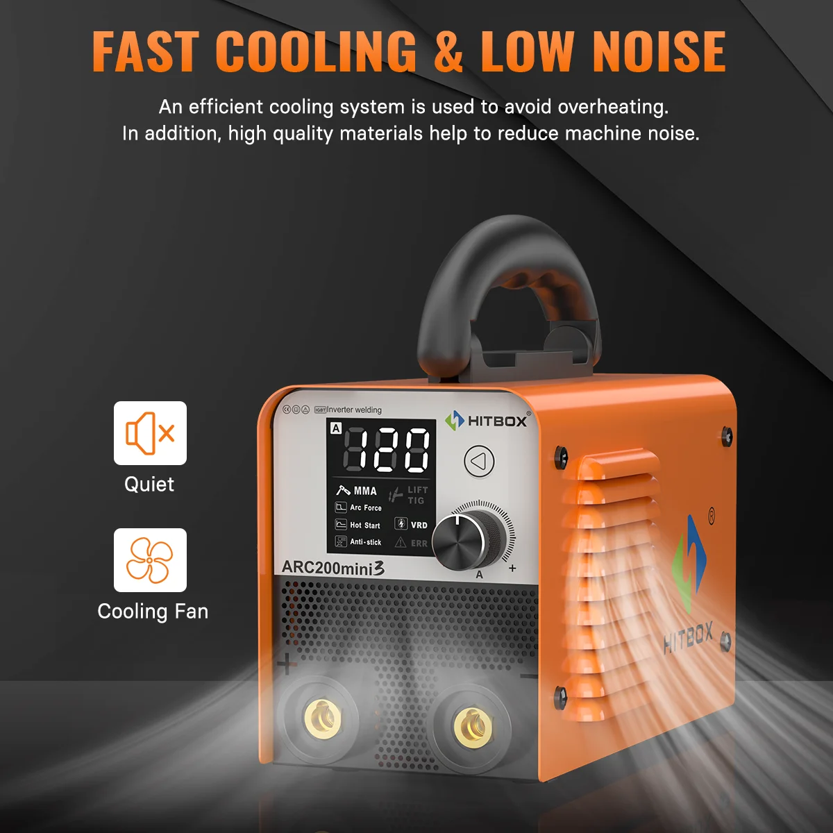 HITBOX 2 in 1 Welding Machine MMA/Lift TIG Ultra-mini IGBT Inverter LED Display 10-200A Portable Home Welder ARC200 Mini3