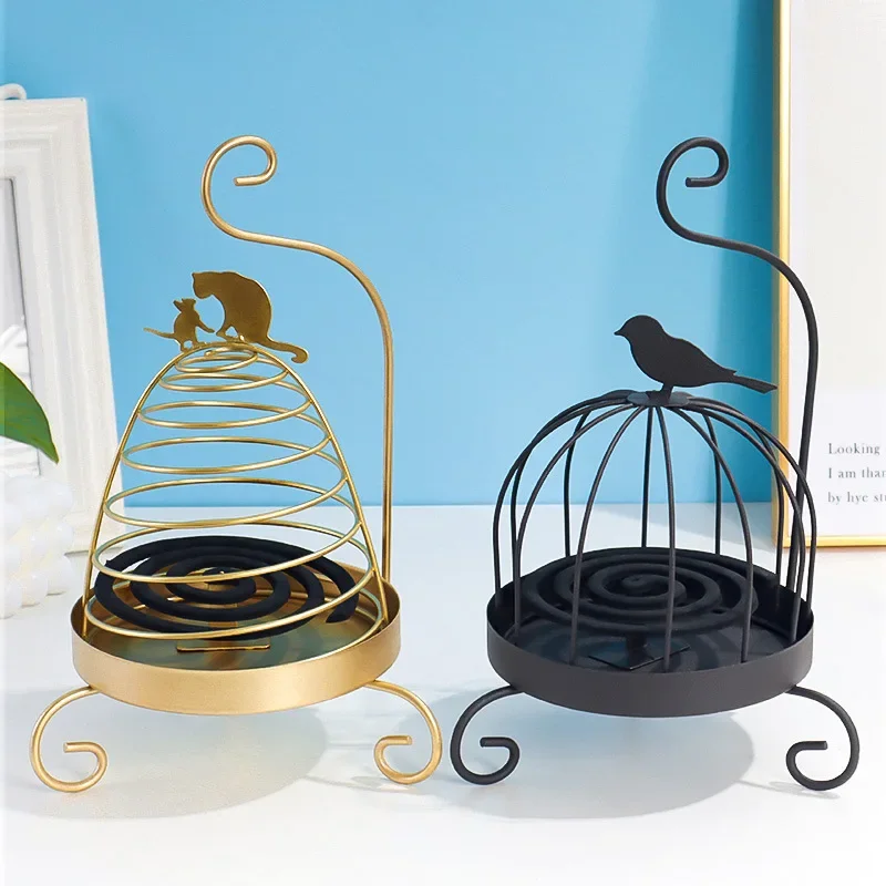 Porta Bobine Di Zanzara In Ferro Con Vassoio Home Garden Summer Mosquito Repellent Incense Rack Vassoio Bobina Di Incenso Strumento Antizanzare