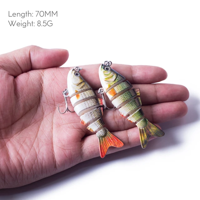 5cm 2.5g Mini Swimbait Lure Abs Multi-segment Small Fake Lure Plastic  6-section Hard Bait Wobbler Tackle - Fishing Lures - AliExpress