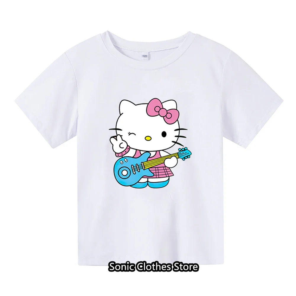 

Детская футболка с коротким рукавом и рисунком Hello Kitty