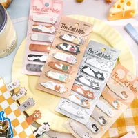 180sheets Cartoon Animals Sticky Notes Kawaii Cat Index Tabs Stickers Label Paper Notepads 2