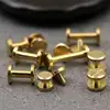 10/20/30 Pcs Solids Brass Binding Screws Chicago Rivet Leather Craft Fasteners for Photo Album Belt Wallet Making 4