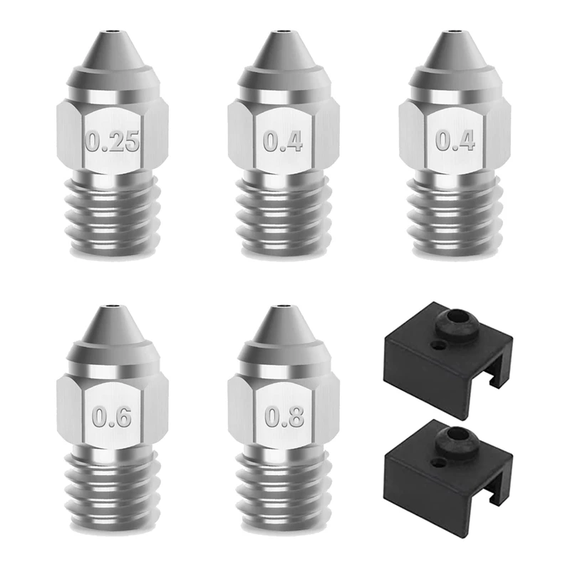 

HOT-5Pcs MK-HF сопло с 2 шт. серии Ender 3 S1, силиконовые сопла из медного сплава для экструдера Sprite/Ender-3 Series