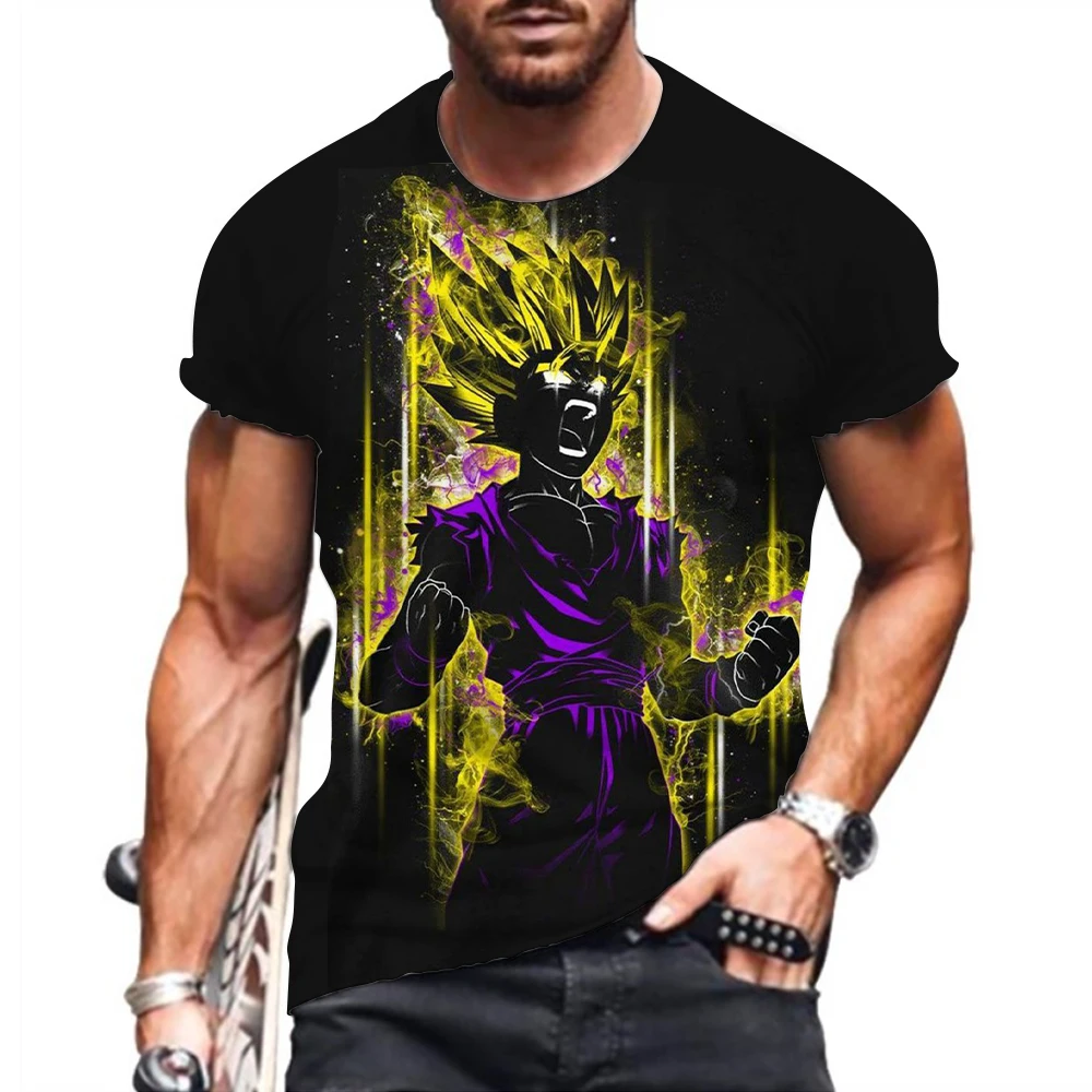 

Men T Shirt Men's T-shirt Anime Dragon Ball Z Clothing Vegeta Shirts Trend Goku Essentials Tops Streetwear Super Saiya 2023 New