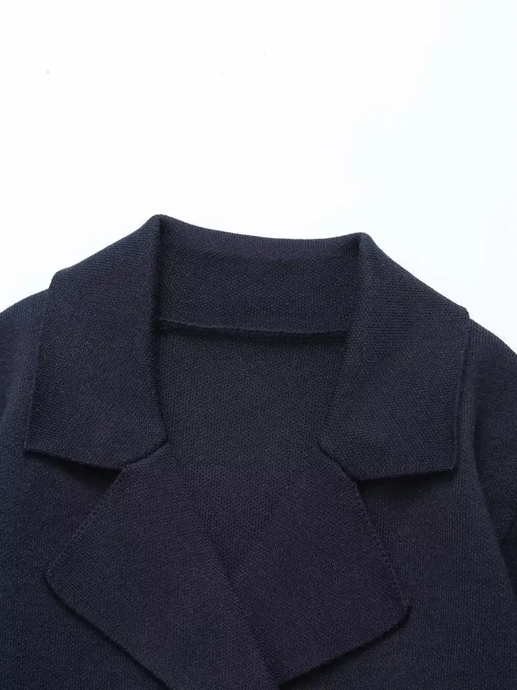 Maxdutti New Arrival Clothing Jacket Women England Women Double Breasted Short Blazers 3