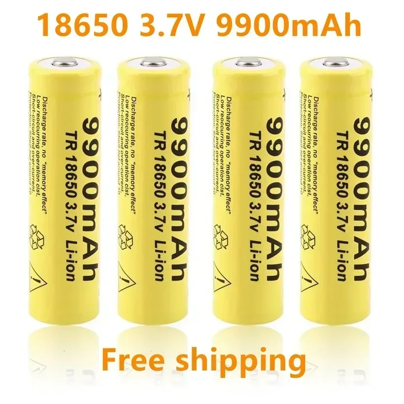1-20pcs/Lot 18650 3.7V 9900mAh rechargeable liion battery for Led flashlight Torch