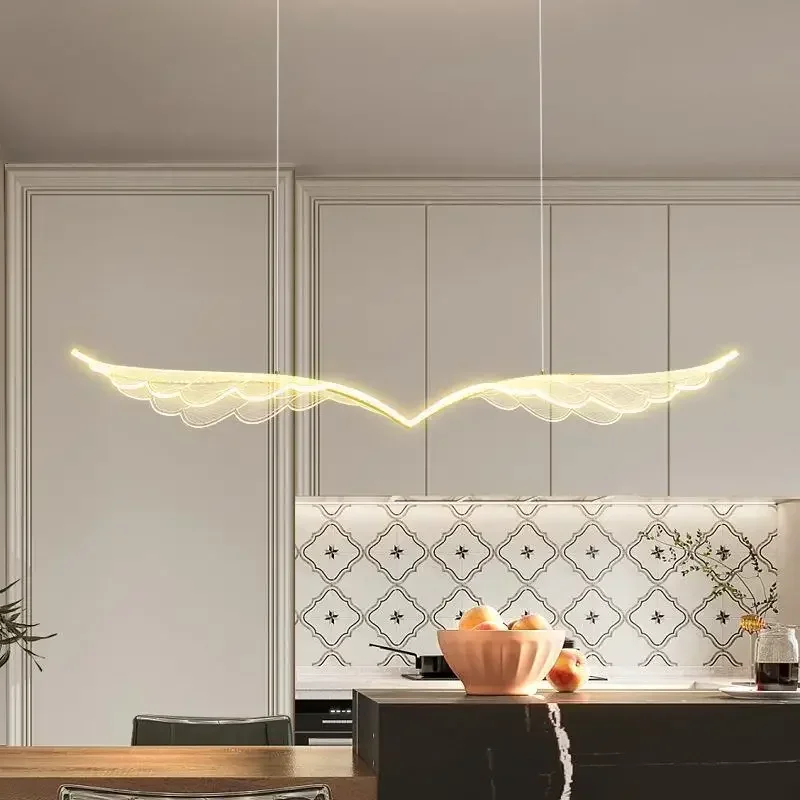 

Home Decor Led Lamp Nordic Modern Creative Gold Angel Wings Chandeliers Luxury Art for Dining Room Table Study Pendant Lighting
