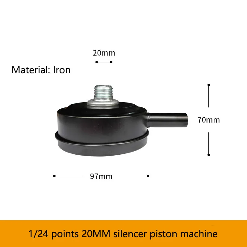 Silenziatore Compressore Aria 16mm - Filettatura 3/8PT Per Soffianti E Caldaie - Foto 4