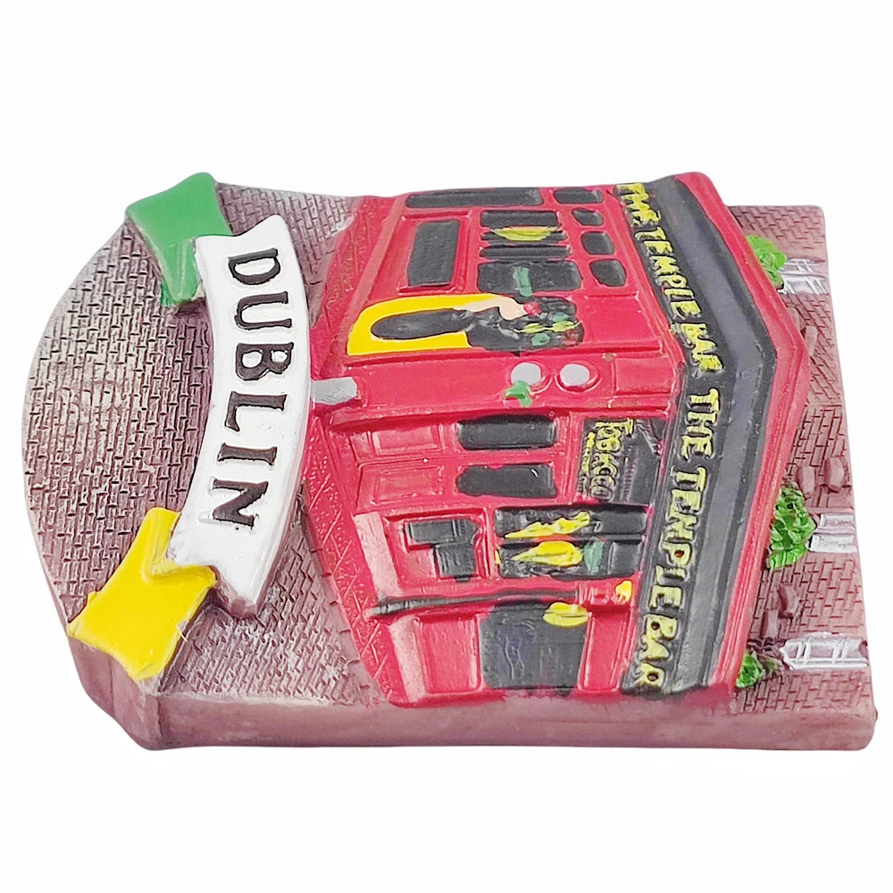 Magnete per frigorifero 3D Dublino Irlanda Regalo souvenir Collezione di adesivi magnetici per frigorifero in resina Decorazione della casa