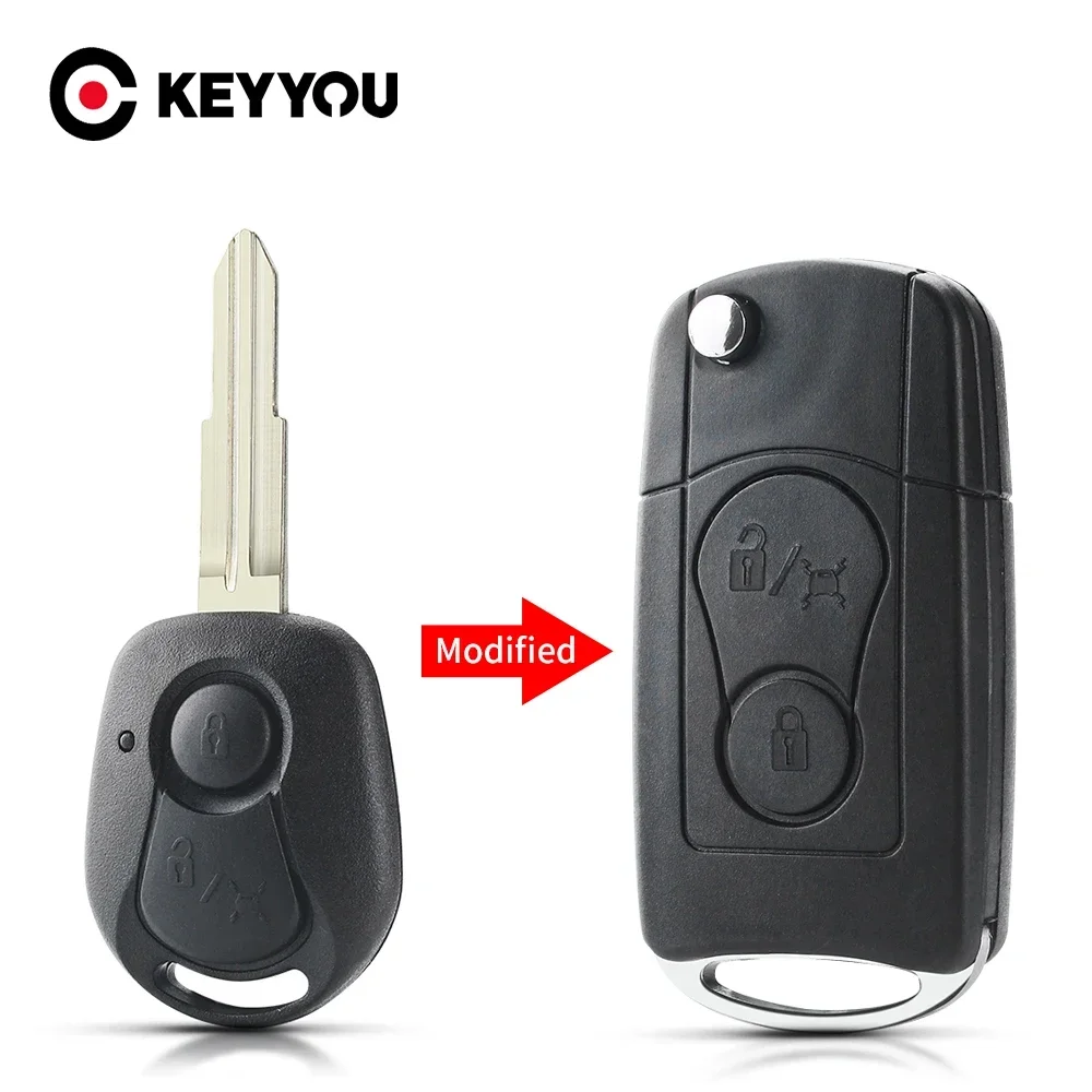 2 Buttons Car Remote Key Shell for Ssangyong Actyon Kyron Rexton Original Key Shell Ssangyong Car Keys Case key case car key shell