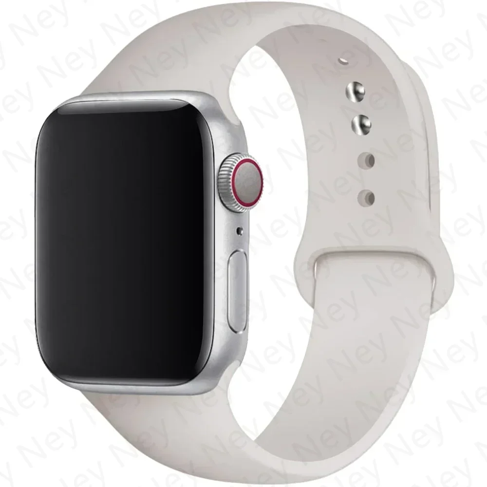 Sport Silicone Band for Apple Watch - Soft Rubber Bracelet Strap